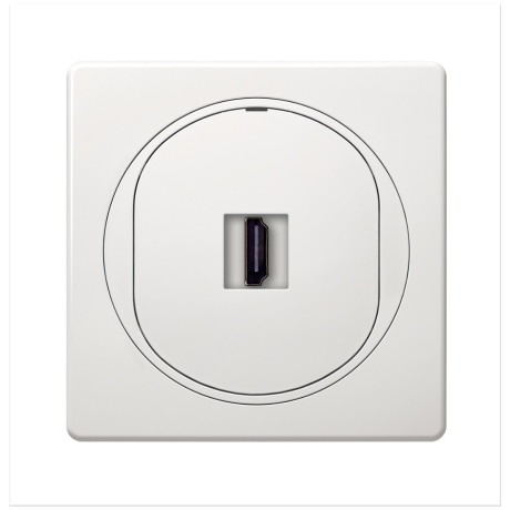 EON HDMI/HDMI socket Keystone, white