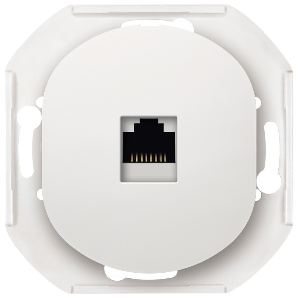 EON E616S.0 Data socket without cover frame 1xRJ45 Cat 6A FTP, white