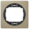 EON E6801.G2E One-gang frame 80x80, brushed nickel with black holder