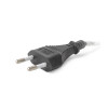 Entac Rewireable Καλώδιο 2G0.75 με Διακόπτη ON/OFF Μαύρο 2.5m