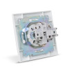 Entac Arnold Recessed wall socket earthed White