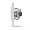 Entac Arnold Recessed wall socket earthed White