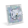 Entac Arnold Recessed wall TV socket End type White