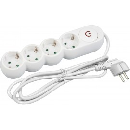 Entac Πολύπριζο Design 4 Θέσεων με Διακόπτη 3G1.5 3m
