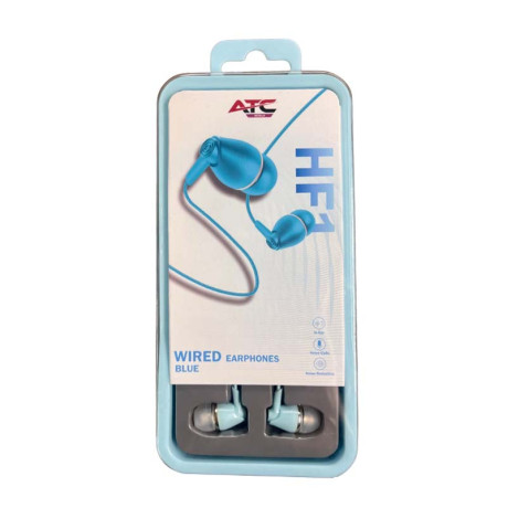 ATC-HFr1 Ενσύρματα Ακουστικά Handsfree 3,5mm Μπλε