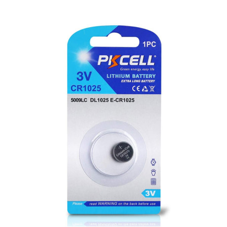 Pkcell Κουμπί Λιθίου CR1025-1B (1τμχ)