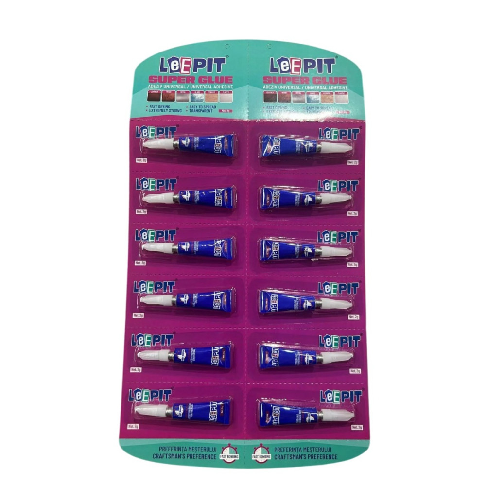 LEEPIT Super Glue Υγρή Κόλλα Universal 2g