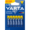 Varta Αλκαλική Longlife Power Μπαταρία LR3 AAA (6 τμχ)
