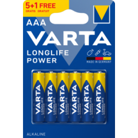 Varta Αλκαλική Longlife Power Μπαταρία LR3 AAA (6 τμχ)