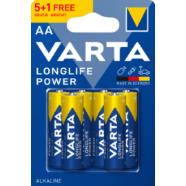 Varta Αλκαλικές Longlife Power Μπαταρίες LR6 AA (6τμχ)