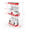 XO ZSJ002 Double deck desktop display rack  720x300x200