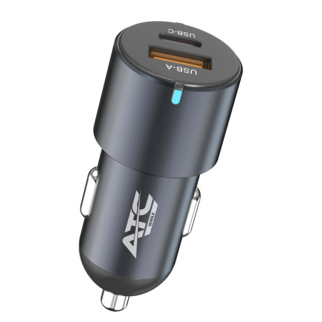 ATC-CA06 Φορτιστής Αυτοκινήτου USB-A & Type-C 60W