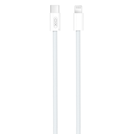 XO NB-Q260A Καλώδιο Φόρτισης & Δεδομένων Lightning σε Type-C 27W Πλεκτό 1m
