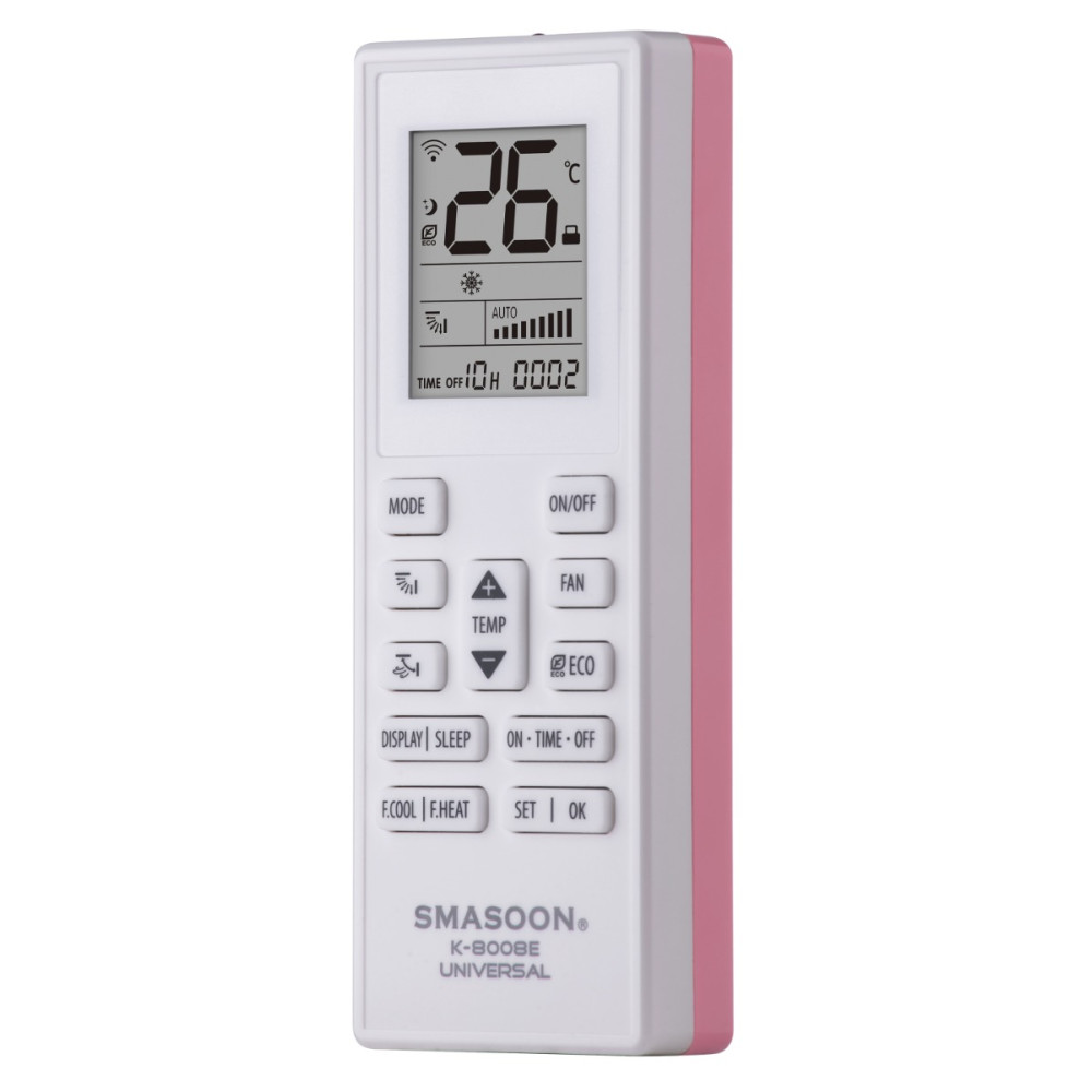 SMASOON K-8008E Universal Τηλεχειριστήριο Κλιματισμού Ροζ