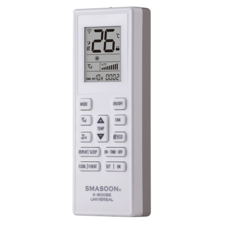 SMASOON K-8008E Universal Τηλεχειριστήριο Κλιματισμού Γκρι