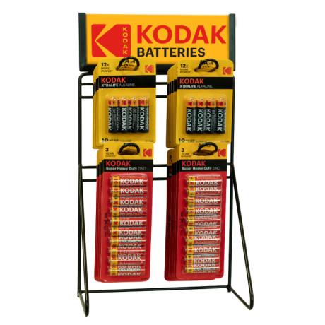 Kodak Μεταλλικό Σταντ Προβολής Μπαταριών Eπιδαπέδιο/Πάγκου 4 Θέσεων