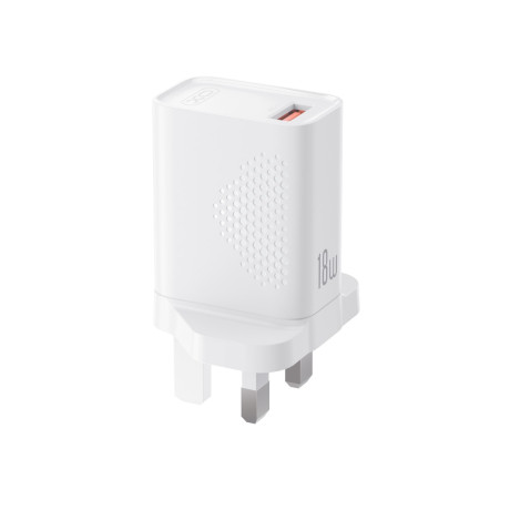 XO L159 Φορτιστής Ταχείας Φόρτισης (UK) QC 18W 1x USB-A