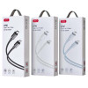 XO NB-Q250A PD 27W PVC Καλώδιο Φόρτισης + Data για Lightning L=1m Μαύρο