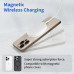 XO JH025 Μαγνητικός Ασύρματος Φορτιστής 25W USB-C Καλώδιο 1,2 μ Λευκός