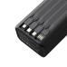 XO PR285 Powerbank PD20W & QC22.5W με 4 Ενσωματομένα Καλώδια & Φωτισμό LED 30.000mAh
