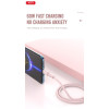 XO NB-Q226B Καλώδιο Φόρτισης - Data 60W Type-C σε Type-C 1m Ροζ