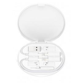 XO CX031 Adapter Family Box + Μαγνητικός ασύρματος φορτιστής 15W Λευκό