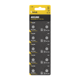 Technik Αλκαλικές Μπαταρίες Κουμπιά Platinum AG1 / LR60 / 164 / 364 1.5V B10