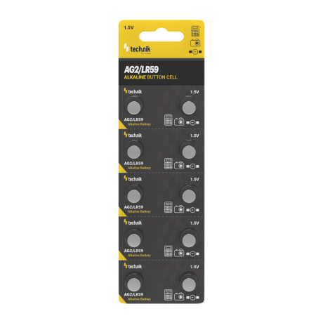 Technik Αλκαλικές Μπαταρίες Κουμπιά Platinum AG2 / LR59 / 196 / 396 1.5V B10
