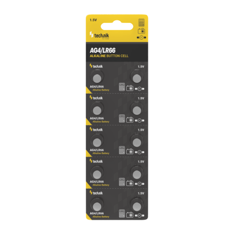 Technik Αλκαλικές Μπαταρίες Κουμπιά Platinum AG4 / LR66 / 177 / 377 1.5V B10