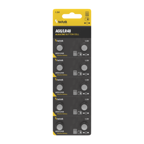 Technik Αλκαλικές Μπαταρίες Κουμπία Platinum AG5 / LR48 / 193 / 393 1.5V B10