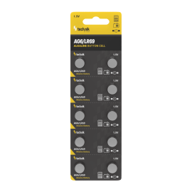 Technik Αλκαλική Μπαταρία Κουμπί Platinum AG6 / LR69 / 171 / 371 1.5V B10