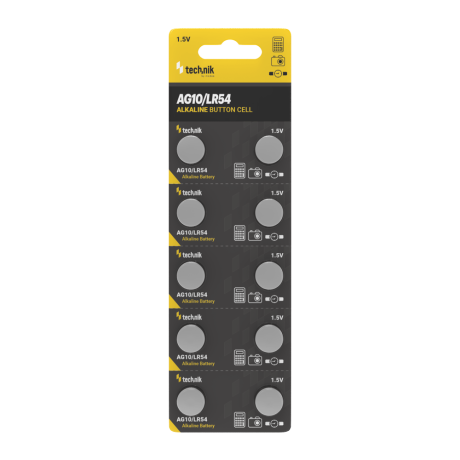 Technik Αλκαλικές Μπαταρίες Κουμπιά Platinum AG10 / LR54 / 189 / 389 1.5V B10
