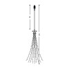 Modee Lighting LED Χριστουγεννιάτικος Διακοσμητικός Φωτισμός με Αντάπτορα C3000 (300LED/3m) Θερμό