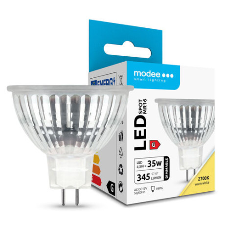 Modee Lighting LED Λαμπτήρας Spot Glass 4,5W MR16 12V ERP