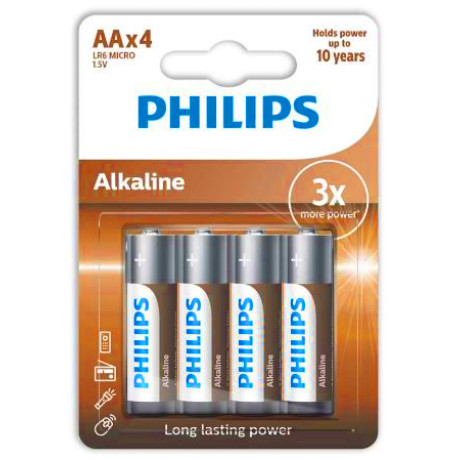 Philips Eco Αλκαλική LR6 AA (4 τμχ)