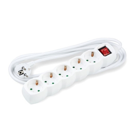 Technik Πολύπριζο 5 Θέσεων 3x1,5mm 5m με Διακόπτη