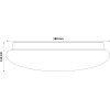 Avide LED Μοντέρνα Πλαφονιέρα Οροφής Stella (Starry) 24W 380*110.0mm Θερμό 3000K