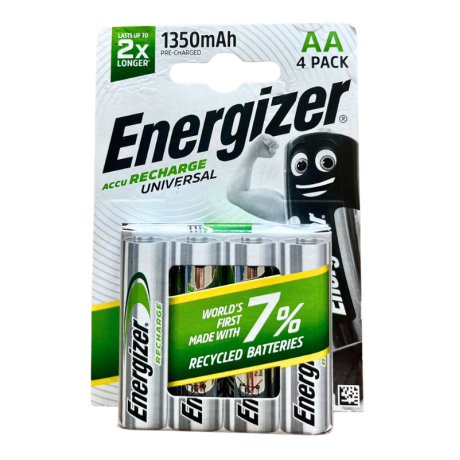 Energizer Επαναφορτιζόμενες Μπαταρίες AA/R6 1350mAh/4BP