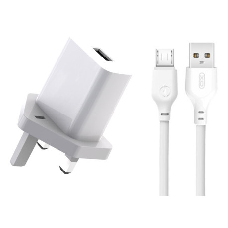 XO L99 (UK) Φορτιστής με Καλώδιο Micro 2.4A