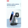 WX035 3-in-1 Multi-function Wireless Charging Black