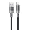 XO NB282 Καλώδιο Γρήγορης Φόρτισης Σιλικόνης 6A Type-C Μαύρο