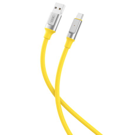 XO NB251 6A Καλώδιο Φόρτισης + Data για Type-C L=1m Κίτρινο
