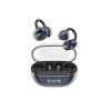 XO G43 Ακουστικά Bluetooth με Διαφανή Eπιμεταλλωμένο Σχεδιασμό OWS Μπλε
