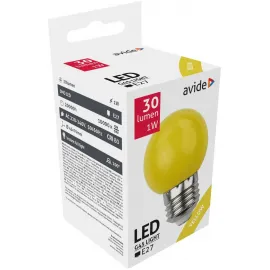 Avide LED Διακοσμητική Λάμπα G45 1W E27 Κίτρινο