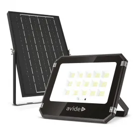 Avide LED Ηλιακός Προβολέας 100W CCT με Ξεχωριστό Ηλιακό Πάνελ και Τηλεχειριστήριο