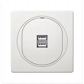 EON 2xUSB charger 2,1A 5V, white