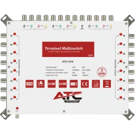 ATC Πολυδιακόπτης ATC-1316 (3 Sat + 1 Ter / 16 Εξόδοι)