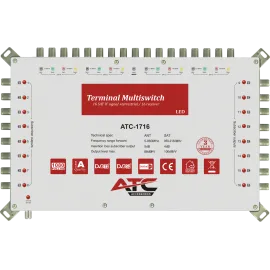 ATC Πολυδιακόπτης ATC-1716 (4 Sat + 1 Ter / 16 Εξόδοι)