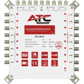 ATC Πολυδιακόπτης ATC-0916 (2 Sat + 1 Ter / 16 Εξόδοι)